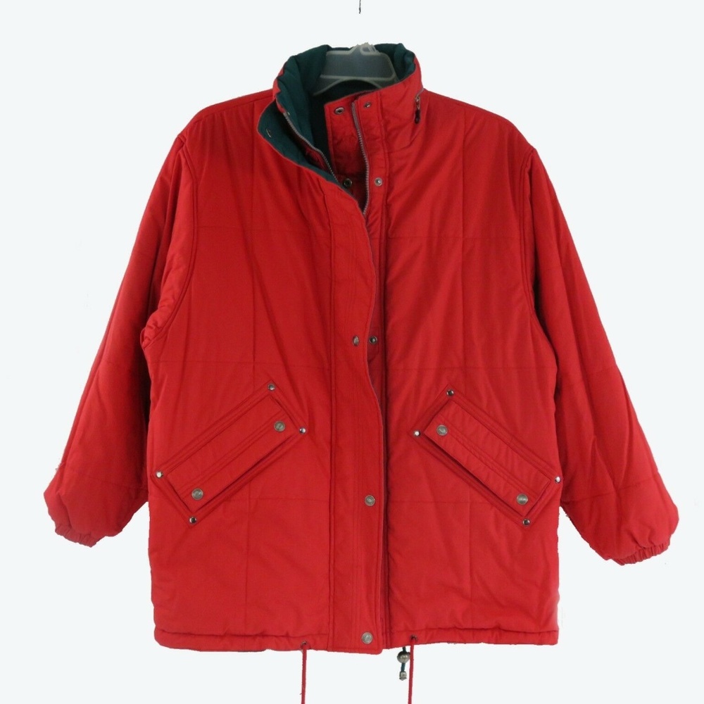 JL COLEBROOK puffer jacket reversable old school L